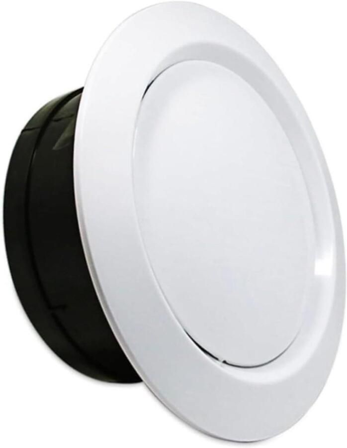 Ventilatie Rooster Afzuigkap Deksel Luchtstroom Regelen Geluidsreducerend Ontwerp 150mm Diameter Wit