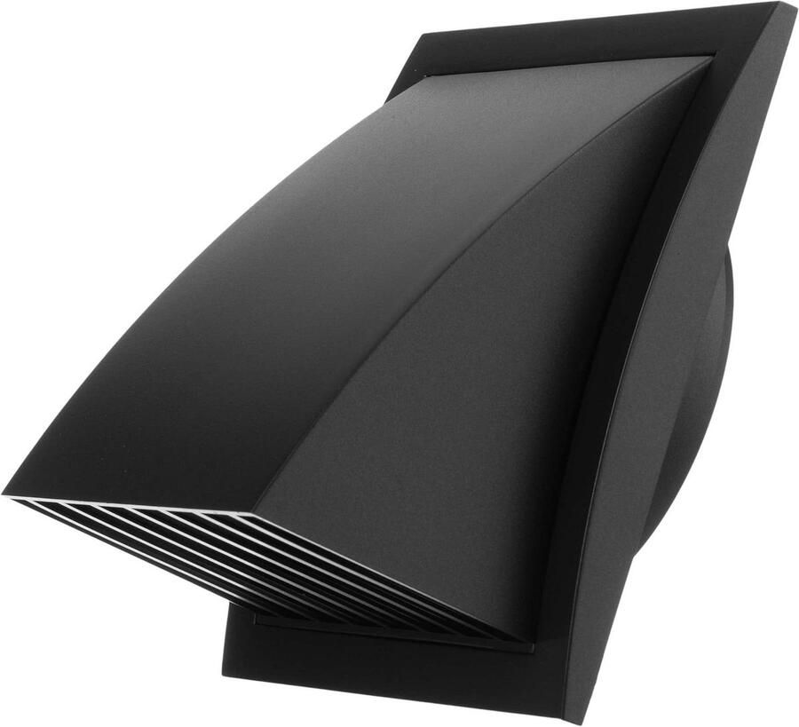 Ventilatie Rooster Afzuigkap Rooster Buiten Ventilatie Regen en Windbescherming Ø 125mm Antraciet