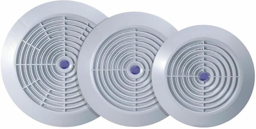 Ventilatie Rooster Afzuigkap Rooster Ventilatie Afwerking Met Insectennet 125mm Wit
