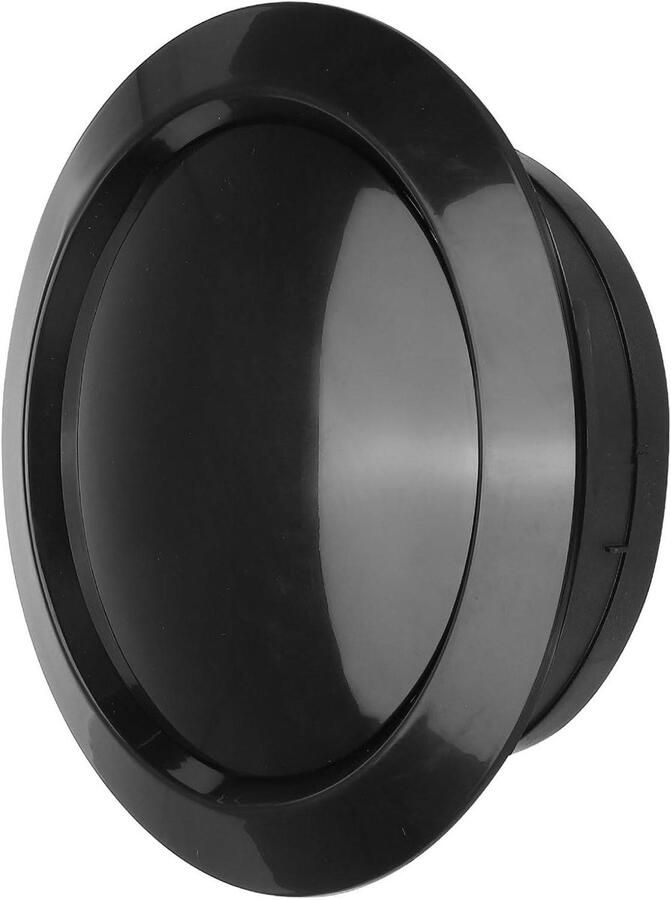 Ventilatie Rooster Afzuigkap Ventiel Luchtstroom Regelen Verstelbaar Paneel 25.5 cm Diameter Zwart