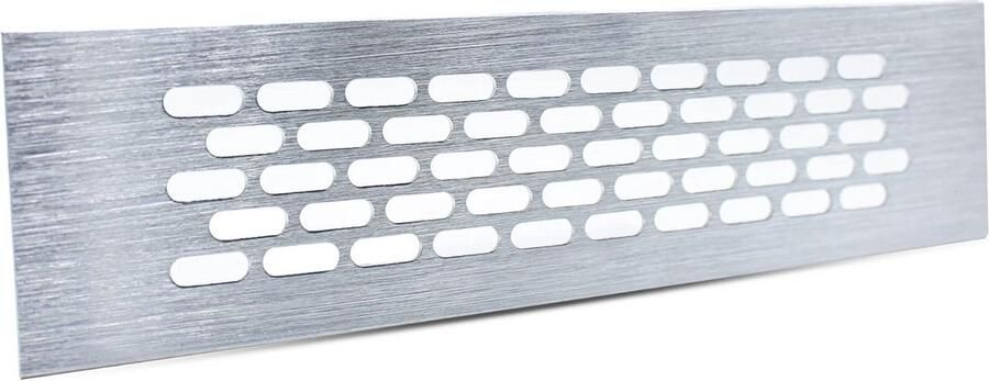 Ventilatie Rooster Inox 245x60 mm Set van 4 Voor Oven Keuken en Badkamer