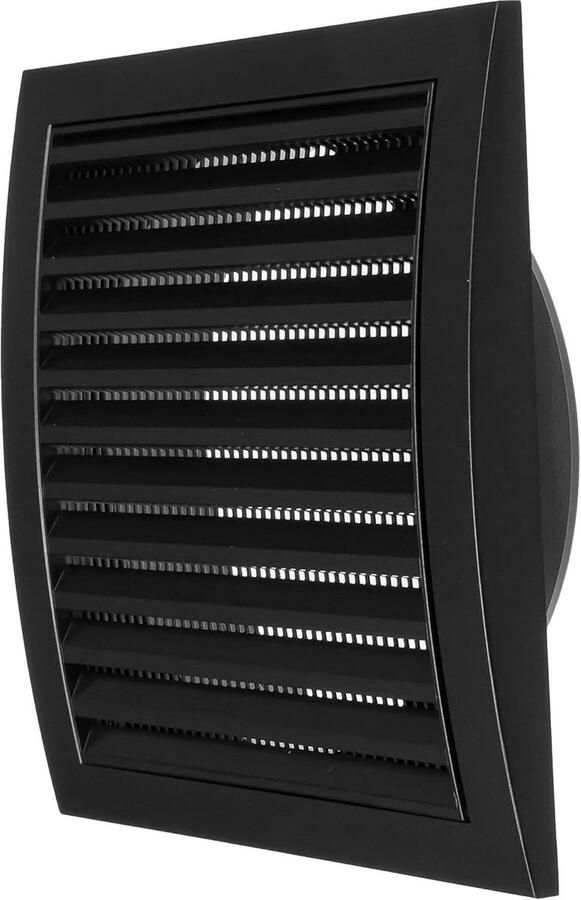 Ventilatieafdekking Afzuigkap rooster Buitenlucht circulatie Geïntegreerd insectenfilter 150 mm Antraciet
