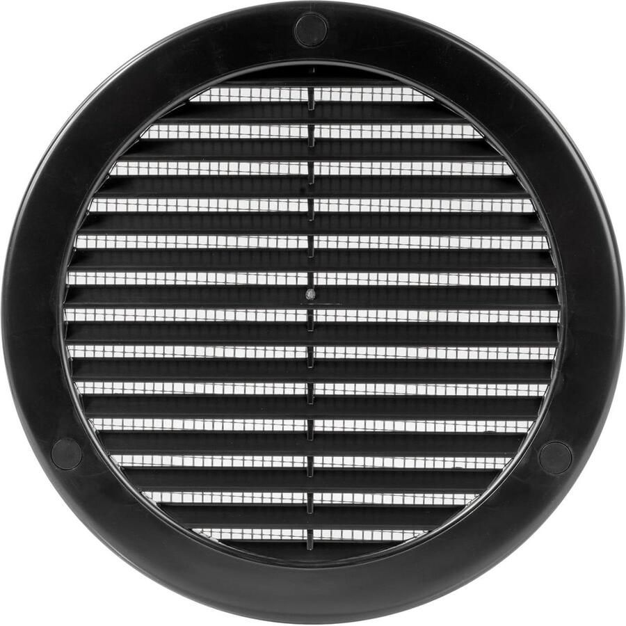 Ventilatieafdekking Ventilatierooster Afzuigkap Luchtstroom Reguleren Geïntegreerd Hor 150 mm Diameter Zwart