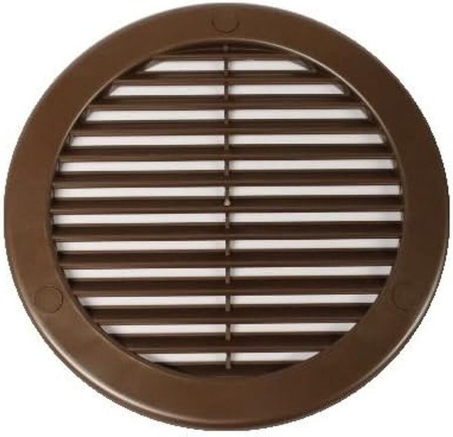 Ventilatiegrille Afzuigkap rooster Luchttoevoer Met insectennet Ø 150 mm Bruin