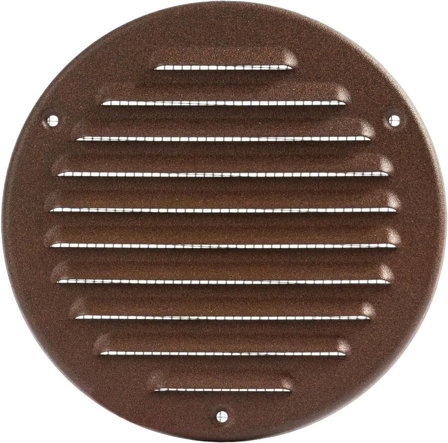 Ventilatiekap Afzuigkap rooster Luchtcirculatie Verbeteren Geïntegreerd Hor 12 cm Diameter Bruin
