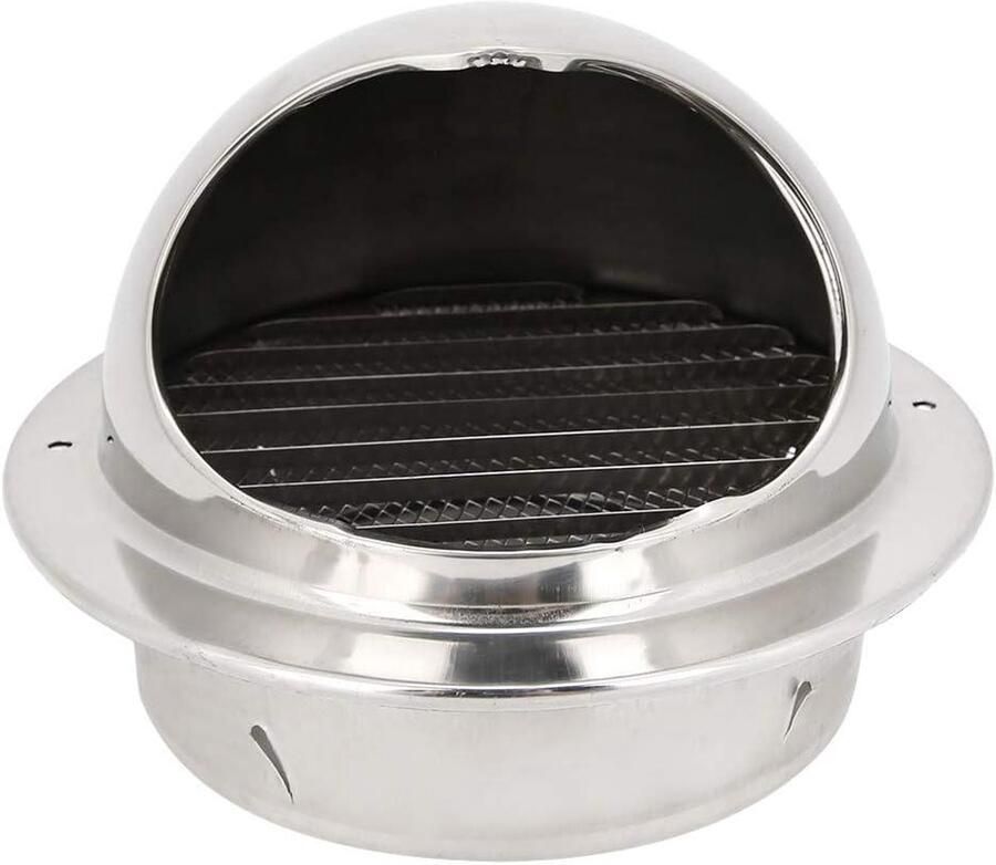 Ventilatiekap RVS Afzuigkap Rooster Keuken Luchtkwaliteit Corrosiebestendig 150mm Diameter Zilver