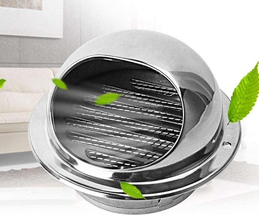 Ventilatiekap Schoorsteenkap Afzuigkap Vogelbescherming Dak Beschermen Met Insectengaas 180 mm RVS