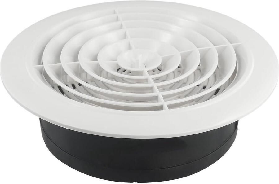 Ventilatiekap Ventilatierooster Afzuigkap Luchtstroom Regelen Verstelbaar Luchtdicht 150 mm Wit - Foto 1
