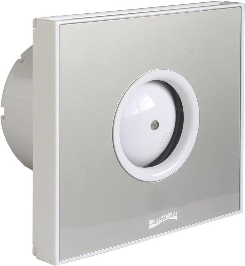 Ventilatiepaneel Afzuigkap paneel Luchtkwaliteit verbeteren Extra plat spiraalontwerp 100 mm gatdiameter Grijs