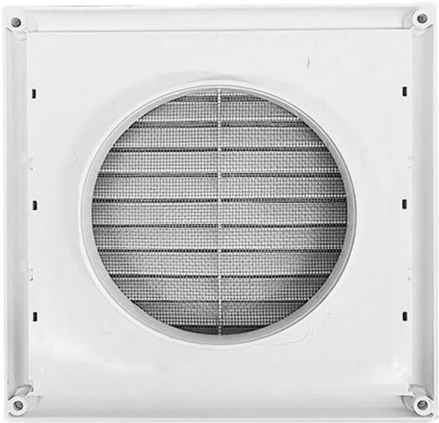 Ventilatierooster 150mm Rond met Insectenhor Afzuigkap Wandrooster voor Badkamer & Keuken