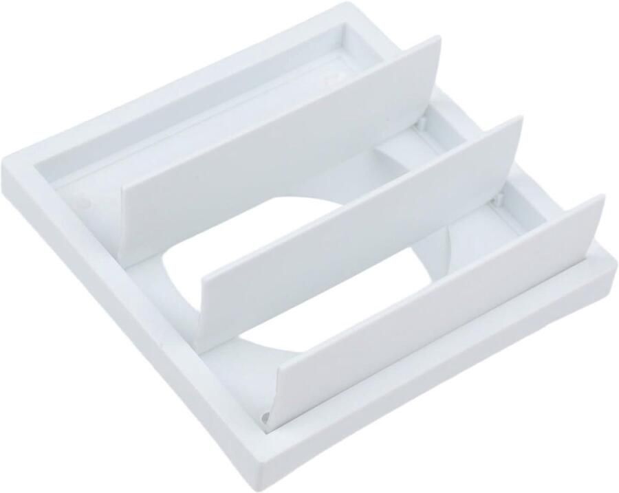 Ventilatierooster ABS Afzuigkap rooster Luchtstroom reguleren Verstelbare lamellen 100mm Wit