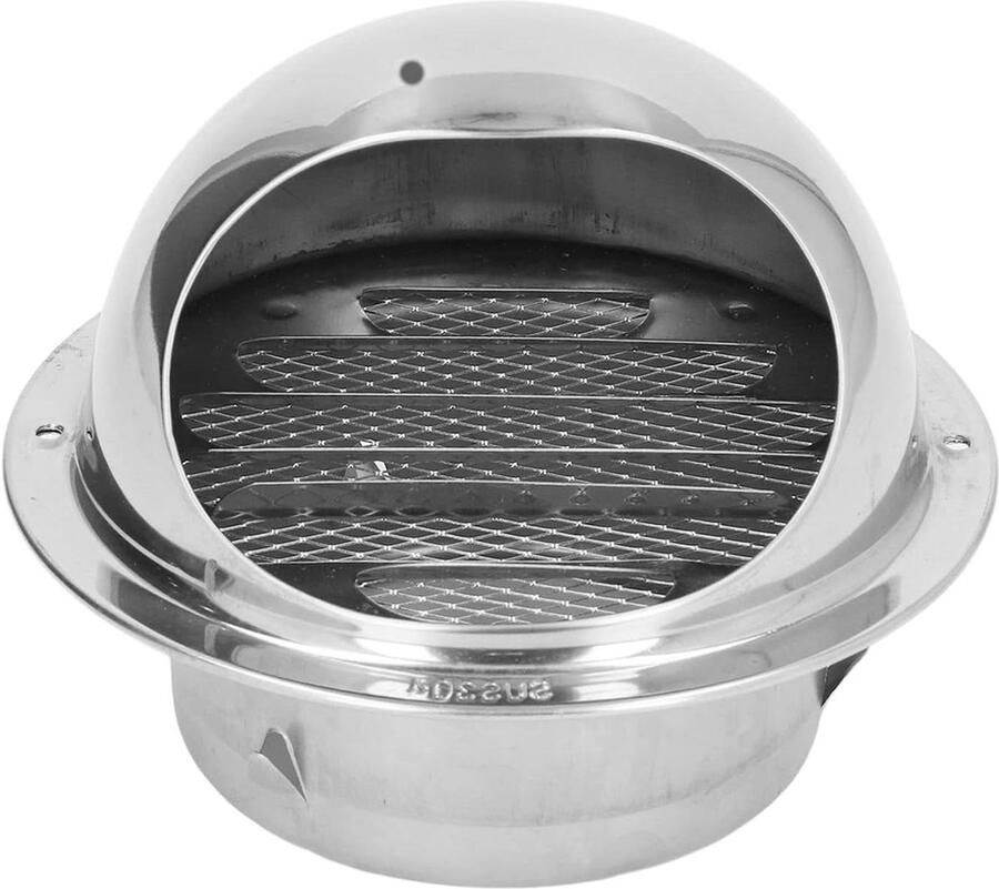 Ventilatierooster Afzuigkap rooster Lucht afvoeren Fijn gaas ontwerp 15 cm Zilver