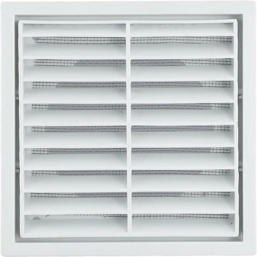 Ventilatierooster Afzuigkap rooster Luchtcirculatie Verbeteren Met Stalen Gaas 100 mm Wit
