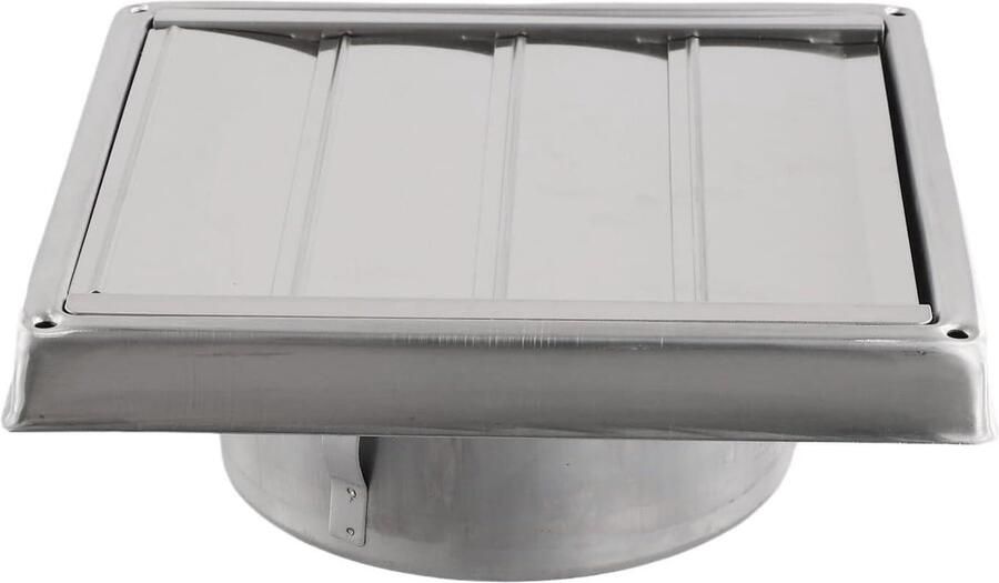 Ventilatierooster Afzuigkap rooster Luchtstroom regelen Automatische terugslagklep 125 mm Zilver