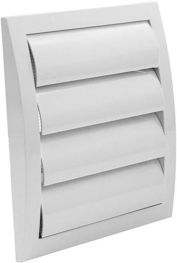 Ventilatierooster Afzuigkap rooster Ventilatie lucht Insectenwerend 190mm x 190mm Wit