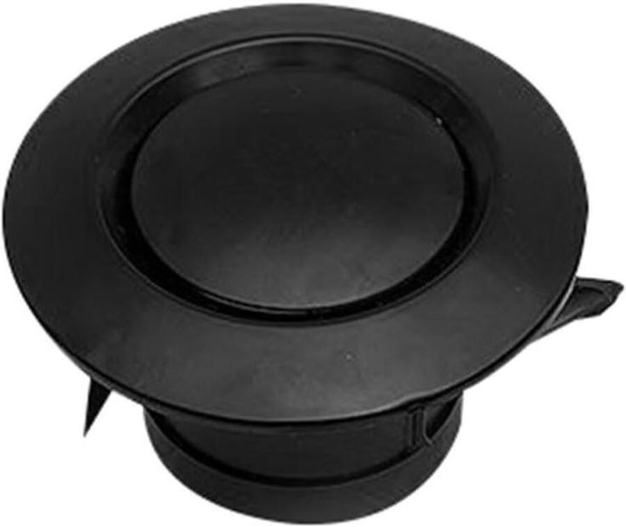 Ventilatierooster Afzuigkap Ventiel Luchtstroom Regelen Verstelbaar Volume 75mm Diameter Zwart