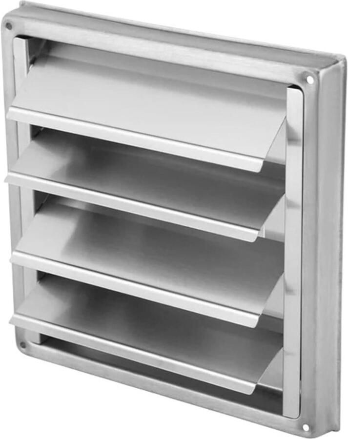 Ventilatierooster Afzuigkap Ventilatie Luchtcirculatie Verbeteren Dierenwerend Design 100 mm Zilver