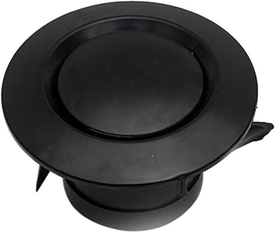 Ventilatierooster Afzuigkap Wand Luchtcirculatie Binnenshuis Verstelbaar Luchtvolume 75 mm Zwart