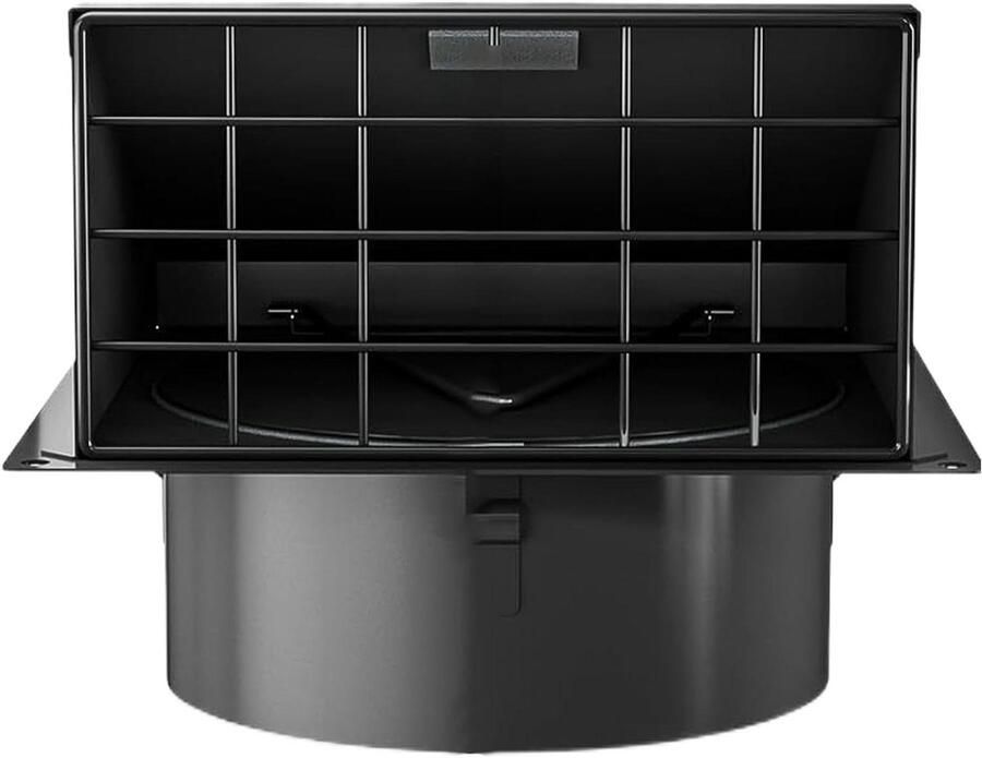 Ventilatierooster Buiten Afzuigkap Afdekking Luchtstroom Verbeteren Verwijderbaar Gaas 10 cm Diameter Zilverkleurig