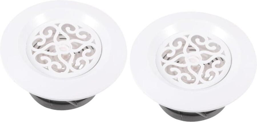 Ventilatierooster Deksel Afzuigkap Ventilatie Frisse Lucht Verstelbare Luchtstroom 15 cm Wit
