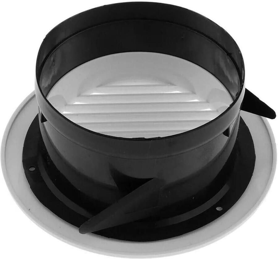 Ventilatierooster Rond Afzuigkap Deksel Luchtcirculatie Verbeteren Compact Ontwerp 150 mm Wit