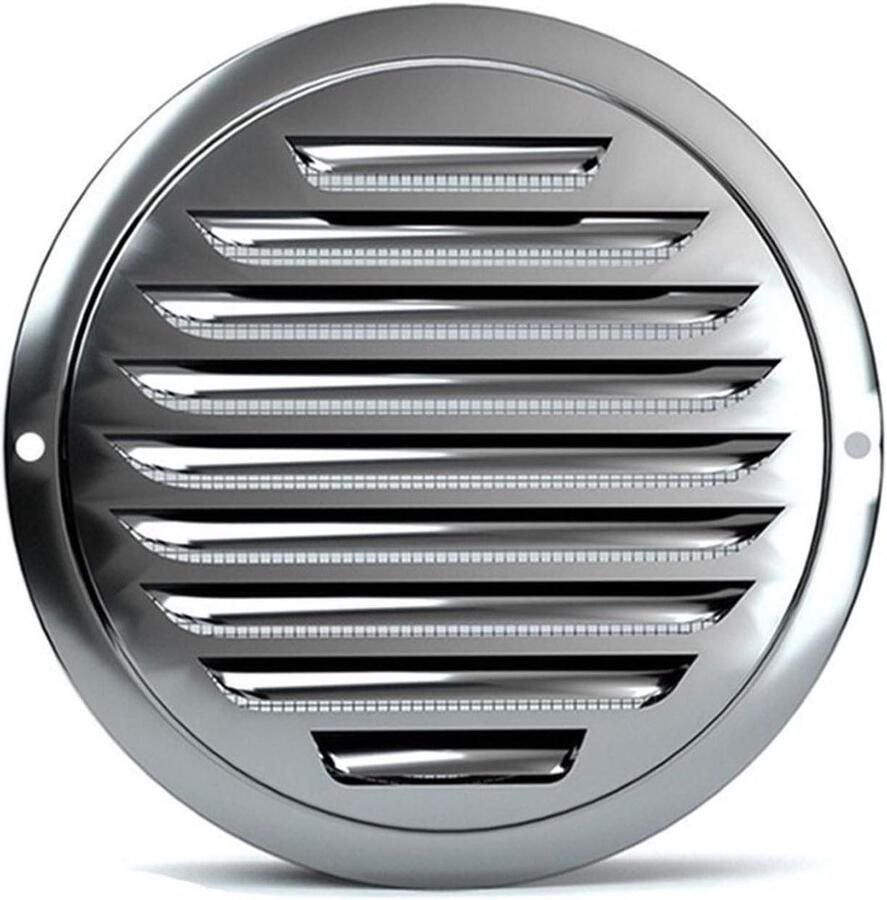 Ventilatierooster Rond Afzuigkap Rooster Luchtcirculatie Verbeteren Ingebouwd Gaas 200mm Diameter Zilverkleurig