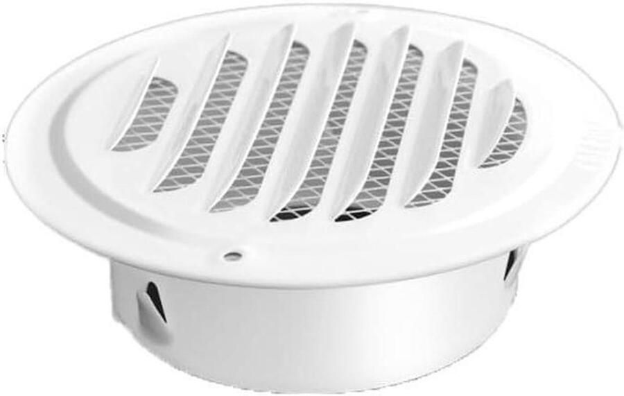 Ventilatierooster RVS Afzuigkap rooster Luchtcirculatie Bevorderen Fijn Gaas Tegen Vuil 70mm Wit