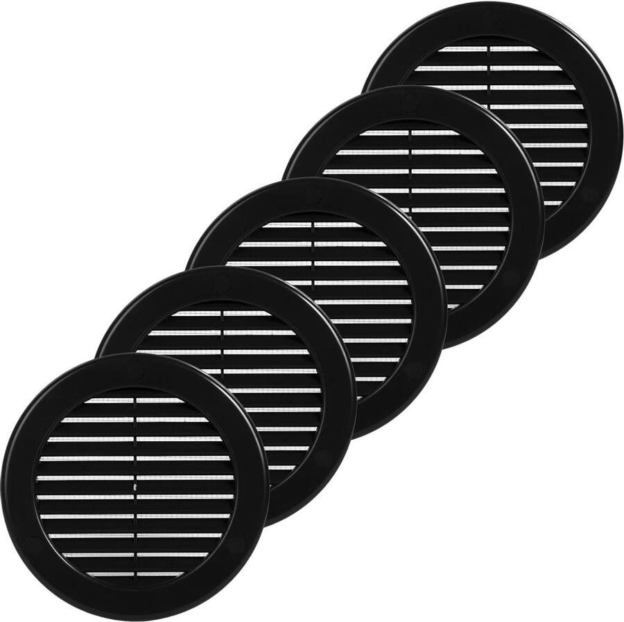 Ventilatieroosters Kunststof Afzuigkap Roosters Ventilatie Verbeteren Geïntegreerd Gaas 102 cm Opening Zwart