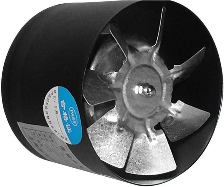 Ventilator Afzuigkap Afzuigventilator Badkamer Lucht Afzuigen Stille Werking 102 cm Zwart