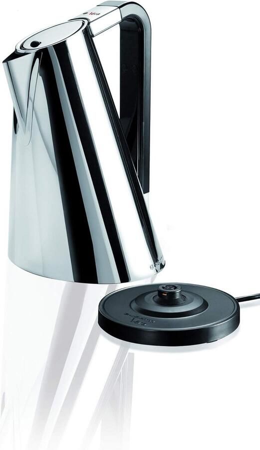 Vera Easy Waterkoker 1 7 Liter Roestvrij Staal 360° Draaibare Basis Lichtdruk Deksel Modern Design Italiaans Ontwerp