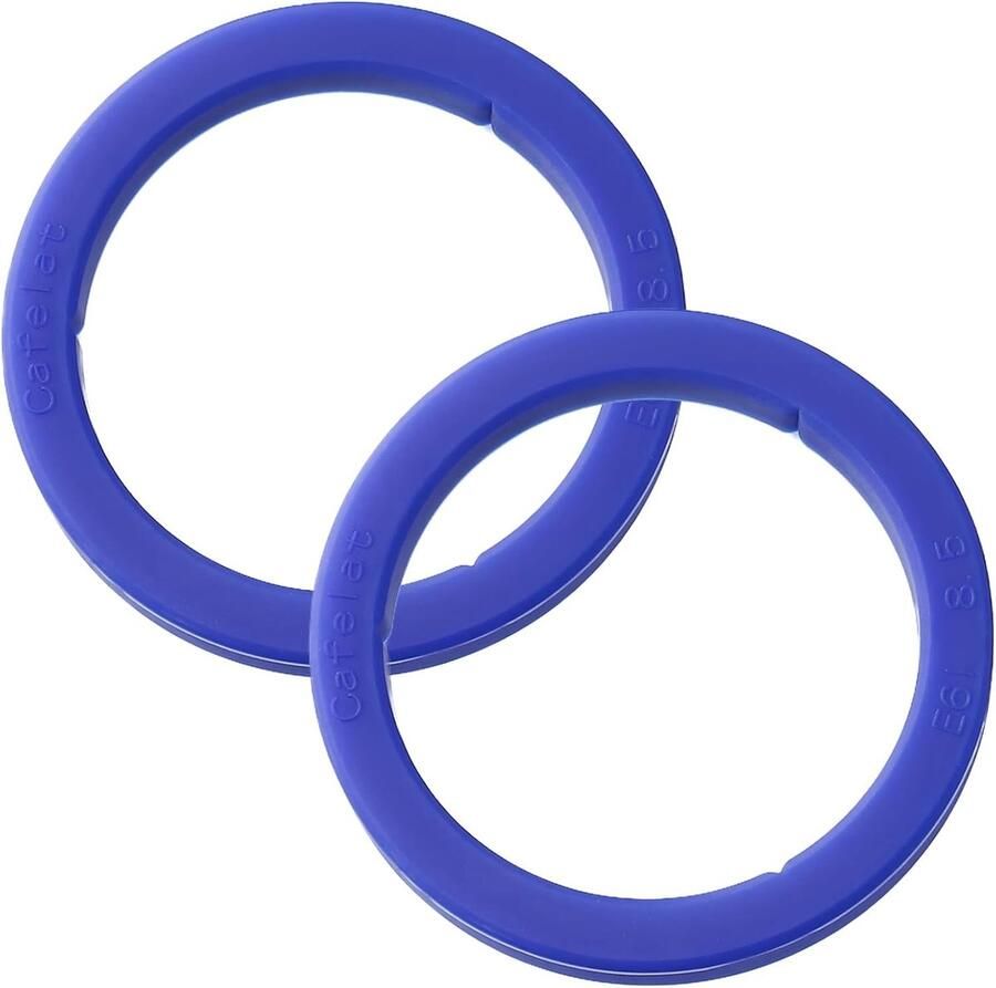 Verbeterde E61 Filterhouders 2-Pack met Voedselveilige Siliconen Dichtingen voor Espresso Machine Duurzaam en Luchtdicht Vervangingsring voor E61 Zetgroep BPA-vrij Blauw