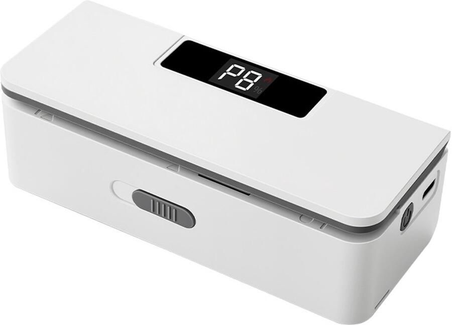 Verbeterde mini-sealer (met 8 instelbare niveaus) — een draagbare mini-heatsealer met een LED-afteldisplay waarbij voorverwarmen niet nodig is