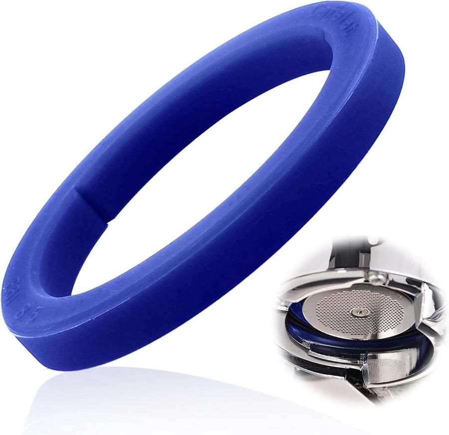 Verbeterde O-Ring Zeefhouder Dichting voor E61 Espresso Machine Vervangingsdichting voor Koffiemaker Duurzaam Ø 73 x 57 x 8.5 mm Blauw Koffieaccessoires Hoogwaardige Silicone Dichting Perfecte Pasvorm