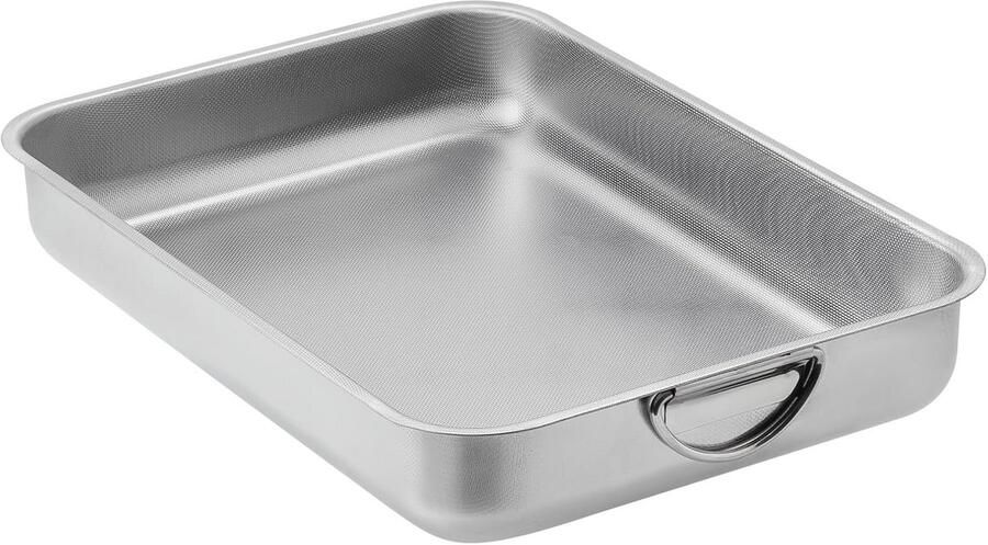 Verbeterde roestvrijstalen bakplaat met handvat voor lasagne en meer – Ideaal voor elke keuken