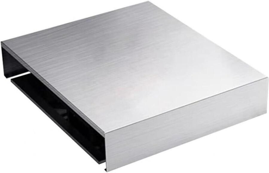 Verdikte Afdekplaat Gasfornuis Bescherming Keuken Ruimte Hittebestendig Metaal 35 x 45 cm Zilver