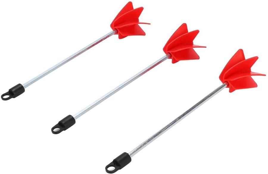 Verfmixer Set Roerder Opzetstuk Verf Mengen Efficiënt Spiraalontwerp 3 Stuks 29cm Metaal