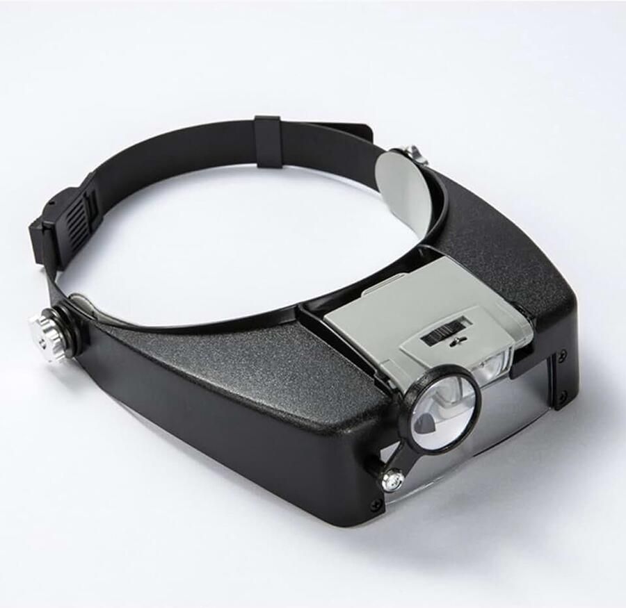 Vergrootbril 1.5X 3X 6.5X 8X Eyewear Vergrootglas met 2 LED Lichten Hoofd Lamp Loupe voor Reparaties Lezen Sieraden Maken