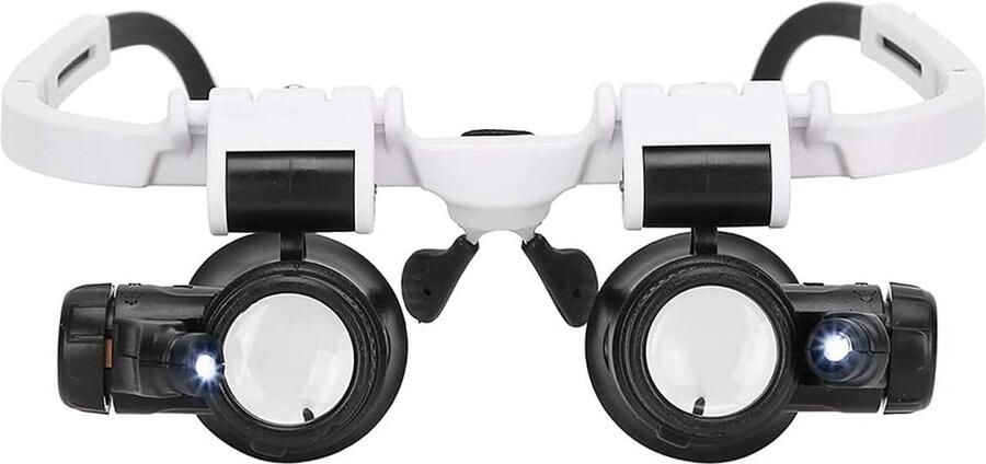 Vergrootglas 8X 15x 23x Hoofd Dragen Vergrootglas met LED Licht Hoofdband Vergrootglas voor Lezen Bril Vergrootglas Tattoo Juwelier Repareren