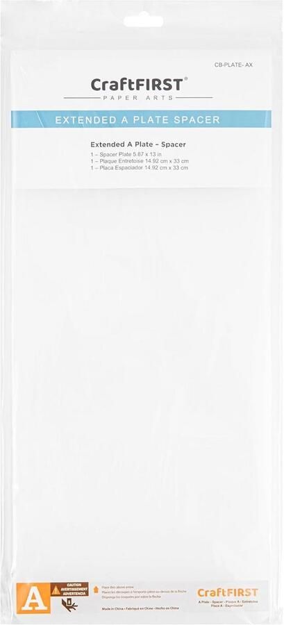 Verlengde A Plaat Spacer voor Cuttlebug Snijmachine 15 x 33 cm
