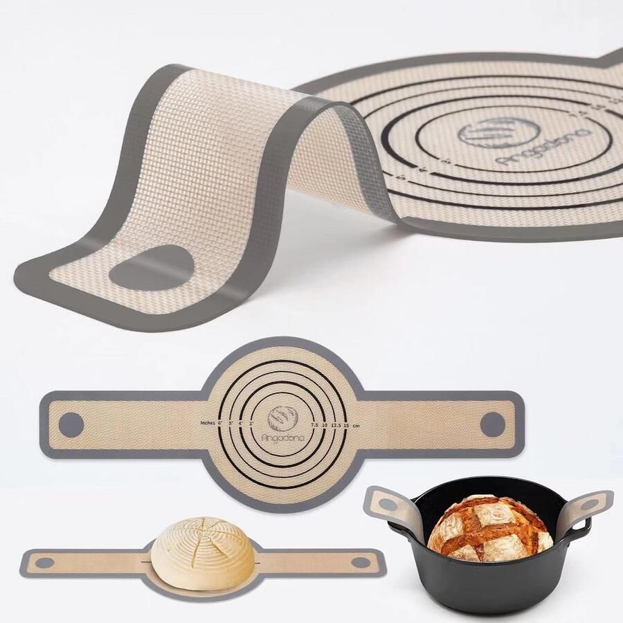 Verlengde Siliconen Brood Sling voor Dutch Oven Hittebestendig en Herbruikbaar Bakmat