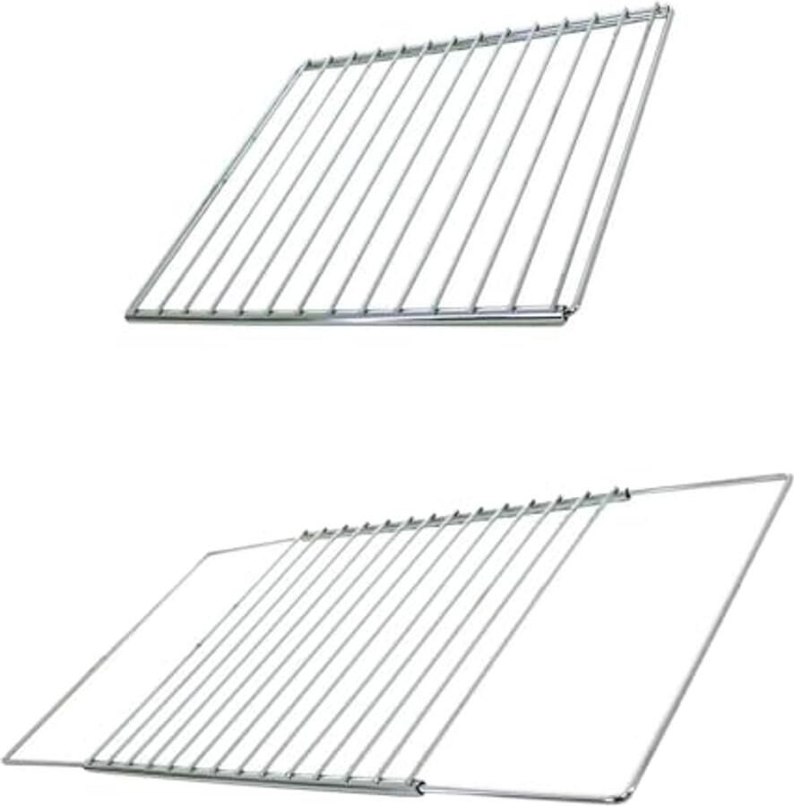 Verstelbaar Grillrooster van 47 tot 75 cm x 35 cm Ideaal voor Oven en Grill