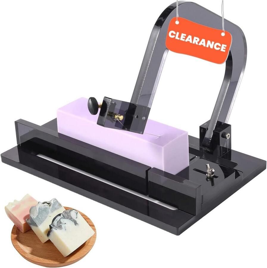 Verstelbare Acryl Zeep Snijder met Roestvrijstalen Mal voor Handgemaakte Zeep en Brood