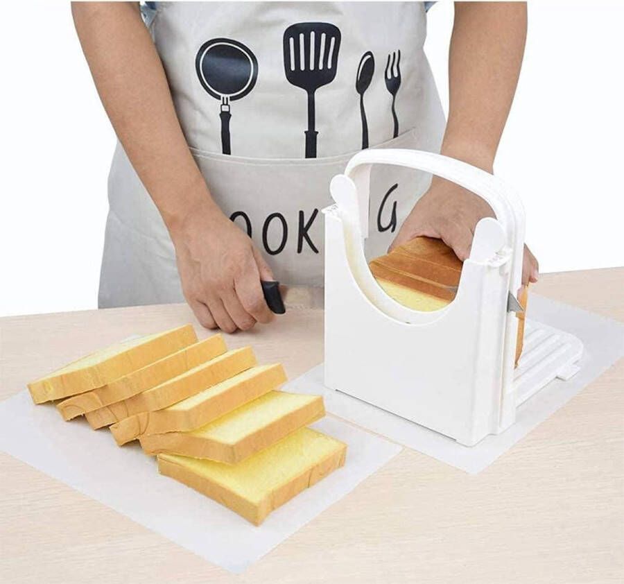 Verstelbare broodsnijder handmatige sandwichmaker opvouwbare toastsnijmachine voor zelfgemaakt brood broodsnijder hulpmiddelen
