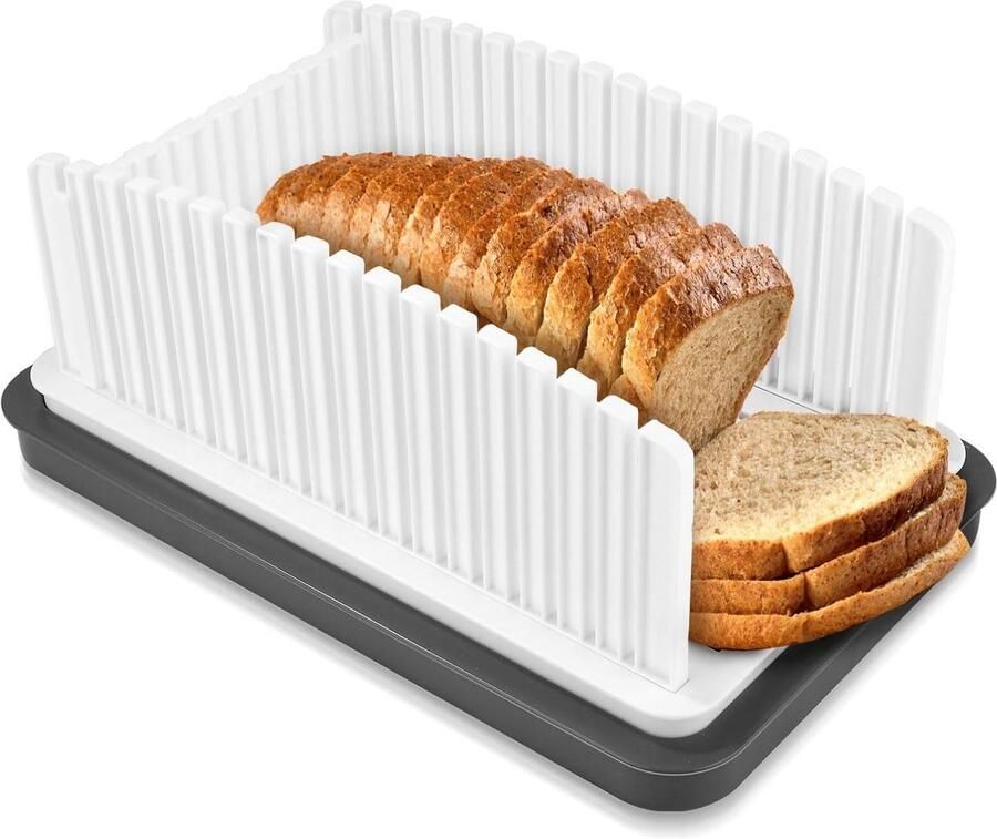 Verstelbare Broodsnijmachine voor Thuisgebruik Ideaal voor Zuurdesem Rondjes en Stokbrood