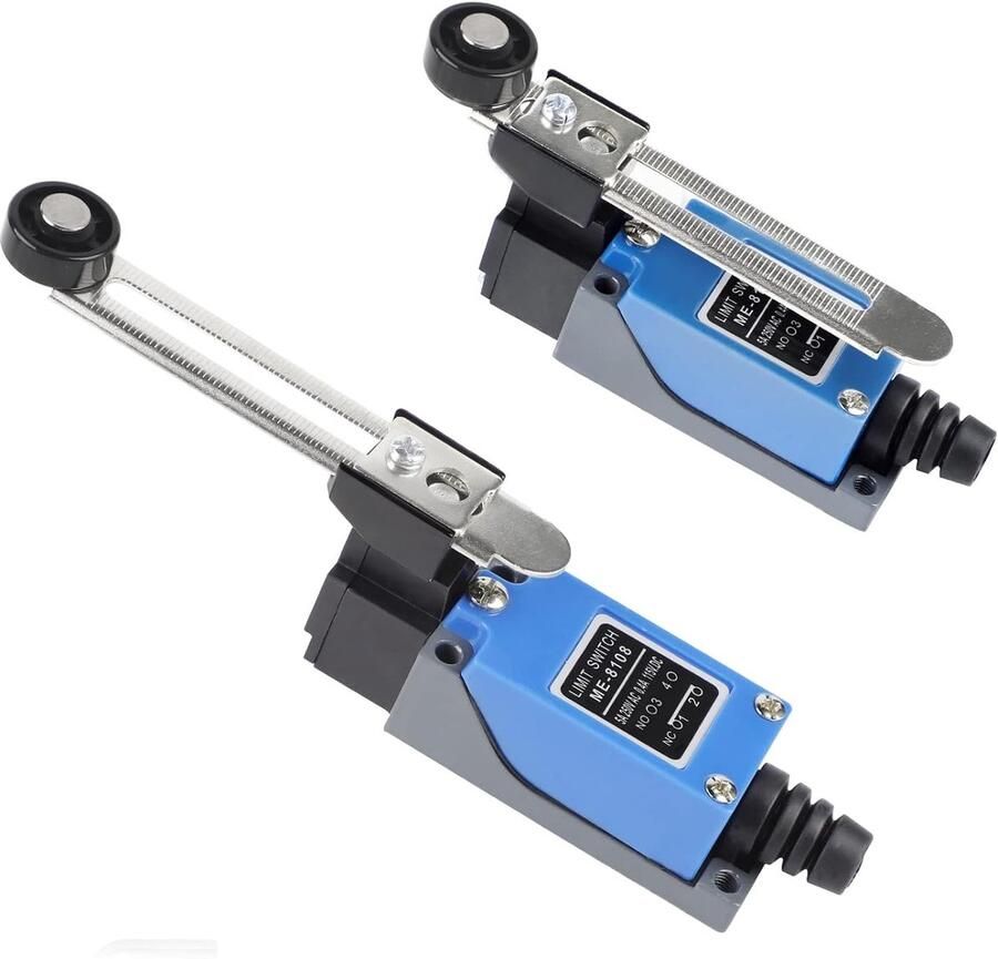 Verstelbare Limiet Schakelaar met 5 cm Roller Lever 1NO 1NC ME-8108 Voor CNC Freesmachine en Plasma Snijmachines