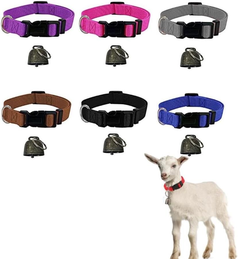 Verstelbare Nylon Halsbanden met Bel voor Geiten Schapen en Paarden Antiverlies Accessoires voor Dieren
