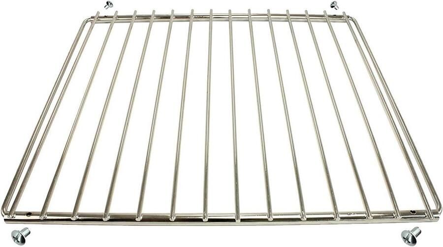 Verstelbare Ovenplank Ovenrek Grillrooster Oven Gebruiken Verchroomd Uitschuifbaar 320 x 360-620mm Chroom