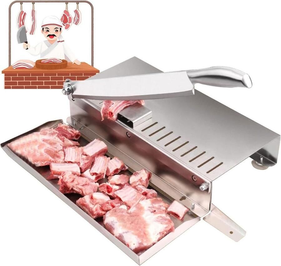 Verstelbare Roestvrijstalen Vleessnijmachine voor Thuis en Keuken