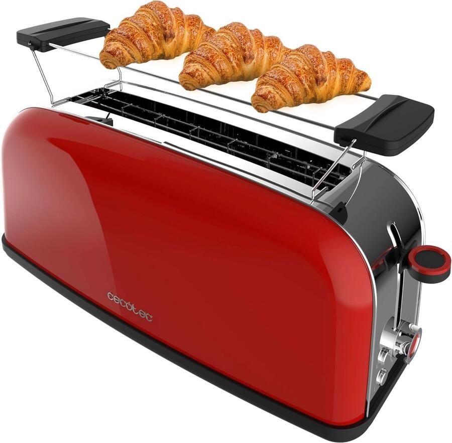 Verticale Broodrooster Lange Sleuf Toasten Ontbijt Bereiding Broodjesrek en Kruimellade 285 x 17 x 185 cm