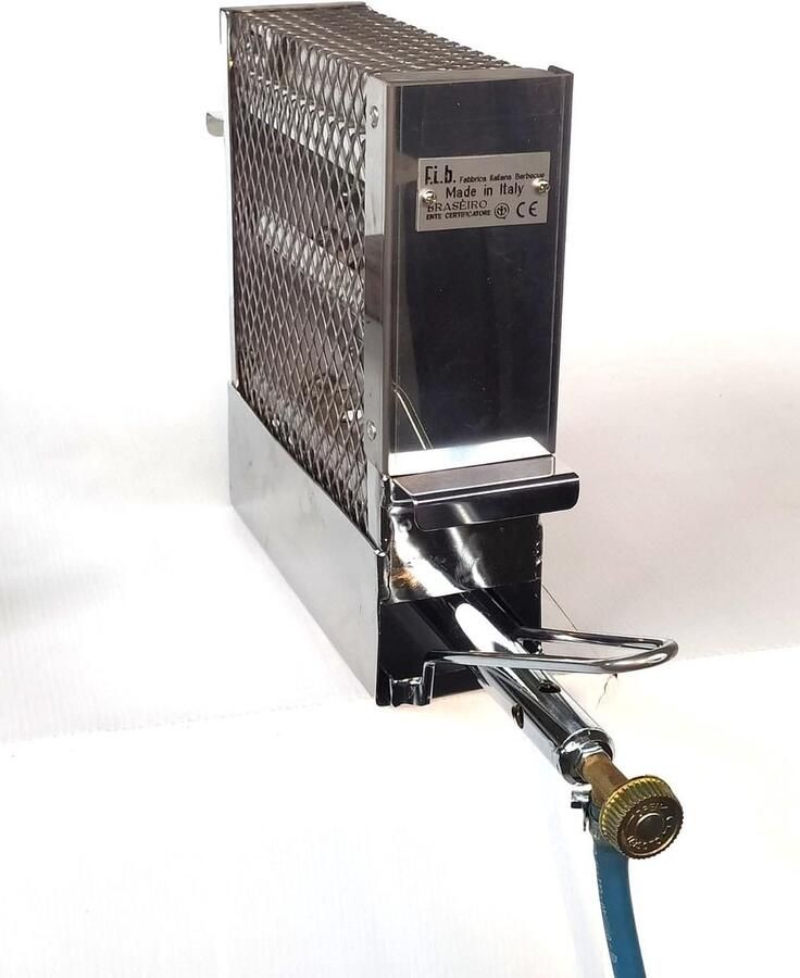 Verticale Gasgrill Aanrecht Grill Verticaal Koken Roestvrij Staal 9 x 25 x 28 cm Zilver